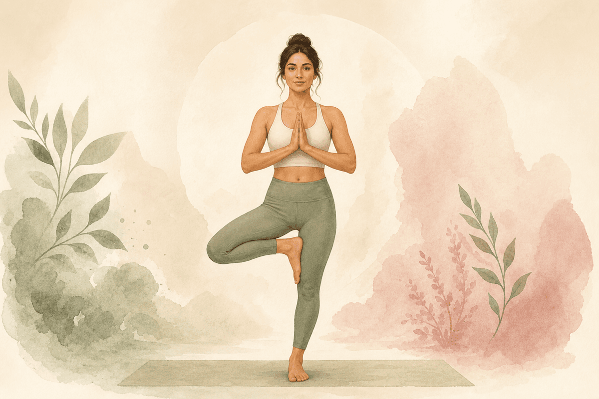 Tree Pose illustration
